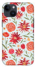 Load image into Gallery viewer, Red Flower Burst Pattern - Phone Case