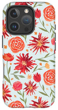 Load image into Gallery viewer, Red Flower Burst Pattern - Phone Case