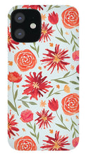 Load image into Gallery viewer, Red Flower Burst Pattern - Phone Case