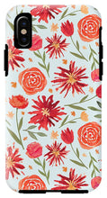 Load image into Gallery viewer, Red Flower Burst Pattern - Phone Case