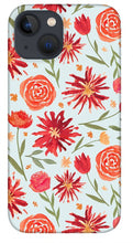 Load image into Gallery viewer, Red Flower Burst Pattern - Phone Case