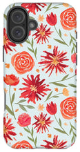 Load image into Gallery viewer, Red Flower Burst Pattern - Phone Case