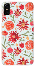 Load image into Gallery viewer, Red Flower Burst Pattern - Phone Case