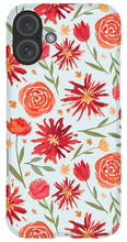 Load image into Gallery viewer, Red Flower Burst Pattern - Phone Case