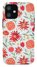 Load image into Gallery viewer, Red Flower Burst Pattern - Phone Case
