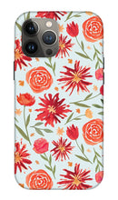 Load image into Gallery viewer, Red Flower Burst Pattern - Phone Case