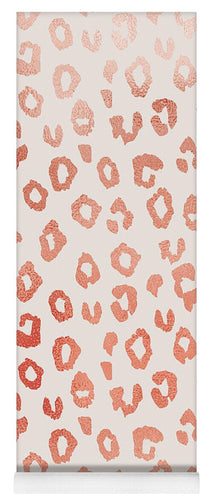Rose Gold Leopard Print - Yoga Mat