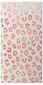 Rose Gold Leopard Print - Beach Towel