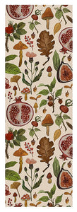 Rose hips, fruit, and leaves  - Yoga Mat