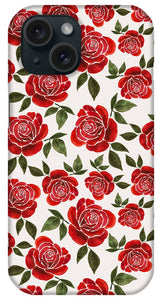 Rose Watercolor Pattern - Phone Case