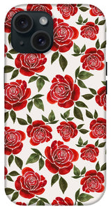 Rose Watercolor Pattern - Phone Case