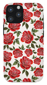 Rose Watercolor Pattern - Phone Case