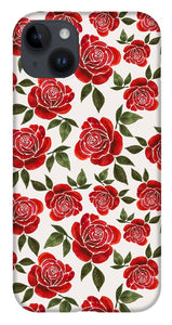 Rose Watercolor Pattern - Phone Case