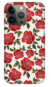 Rose Watercolor Pattern - Phone Case