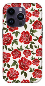 Rose Watercolor Pattern - Phone Case