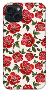 Rose Watercolor Pattern - Phone Case