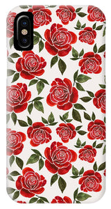 Rose Watercolor Pattern - Phone Case