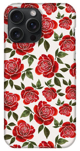 Rose Watercolor Pattern - Phone Case