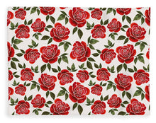 Load image into Gallery viewer, Rose Watercolor Pattern - Blanket