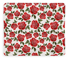 Load image into Gallery viewer, Rose Watercolor Pattern - Blanket