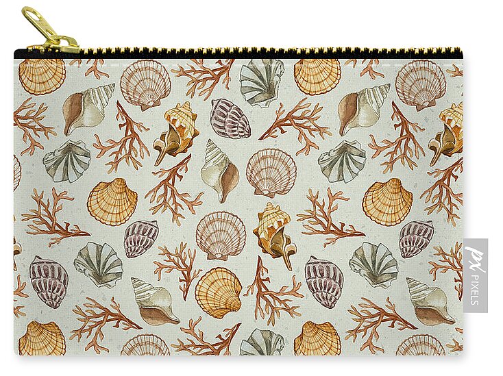 Seashell Pattern - Zip Pouch