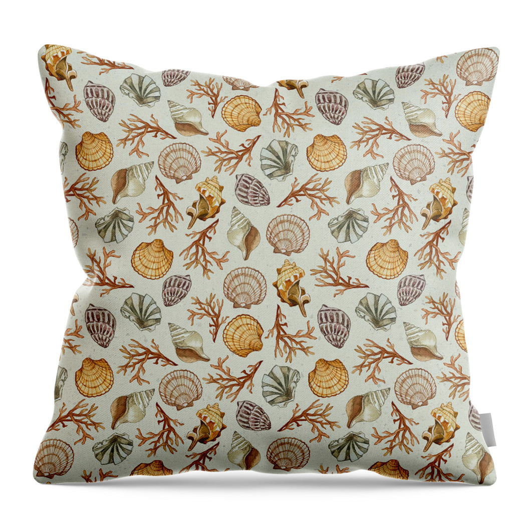 Seashell Pattern - Throw Pillow