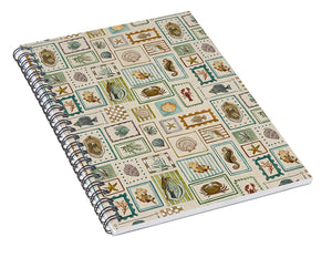 Seaside Stamps - Spiral Notebook