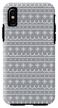 Load image into Gallery viewer, Gray Snowflake Pattern - Phone Case