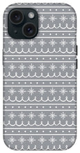 Load image into Gallery viewer, Gray Snowflake Pattern - Phone Case
