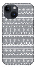 Load image into Gallery viewer, Gray Snowflake Pattern - Phone Case