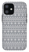 Load image into Gallery viewer, Gray Snowflake Pattern - Phone Case