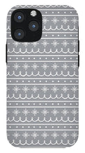 Load image into Gallery viewer, Gray Snowflake Pattern - Phone Case