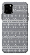 Load image into Gallery viewer, Gray Snowflake Pattern - Phone Case