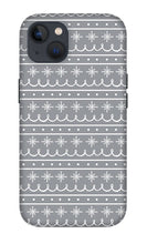 Load image into Gallery viewer, Gray Snowflake Pattern - Phone Case