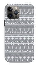 Load image into Gallery viewer, Gray Snowflake Pattern - Phone Case
