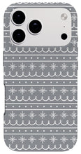 Load image into Gallery viewer, Gray Snowflake Pattern - Phone Case