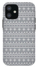 Load image into Gallery viewer, Gray Snowflake Pattern - Phone Case