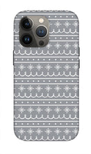 Load image into Gallery viewer, Gray Snowflake Pattern - Phone Case