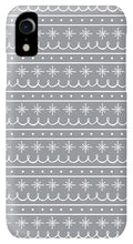 Load image into Gallery viewer, Gray Snowflake Pattern - Phone Case