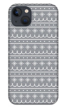 Load image into Gallery viewer, Gray Snowflake Pattern - Phone Case