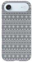 Load image into Gallery viewer, Gray Snowflake Pattern - Phone Case