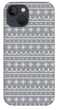 Load image into Gallery viewer, Gray Snowflake Pattern - Phone Case
