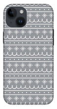 Load image into Gallery viewer, Gray Snowflake Pattern - Phone Case