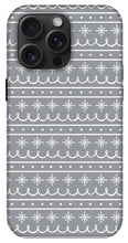 Load image into Gallery viewer, Gray Snowflake Pattern - Phone Case