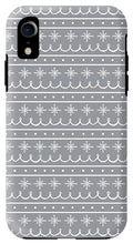 Load image into Gallery viewer, Gray Snowflake Pattern - Phone Case