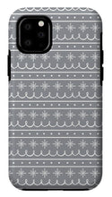 Load image into Gallery viewer, Gray Snowflake Pattern - Phone Case