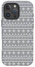 Load image into Gallery viewer, Gray Snowflake Pattern - Phone Case