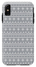 Load image into Gallery viewer, Gray Snowflake Pattern - Phone Case
