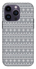 Load image into Gallery viewer, Gray Snowflake Pattern - Phone Case