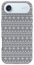 Load image into Gallery viewer, Gray Snowflake Pattern - Phone Case